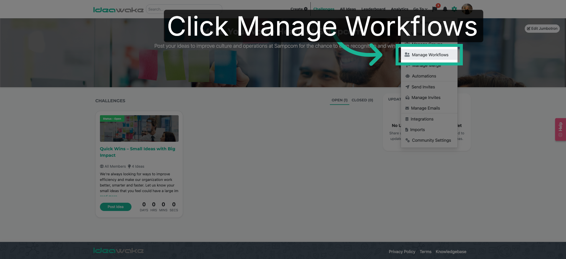 Open Manage Workflows