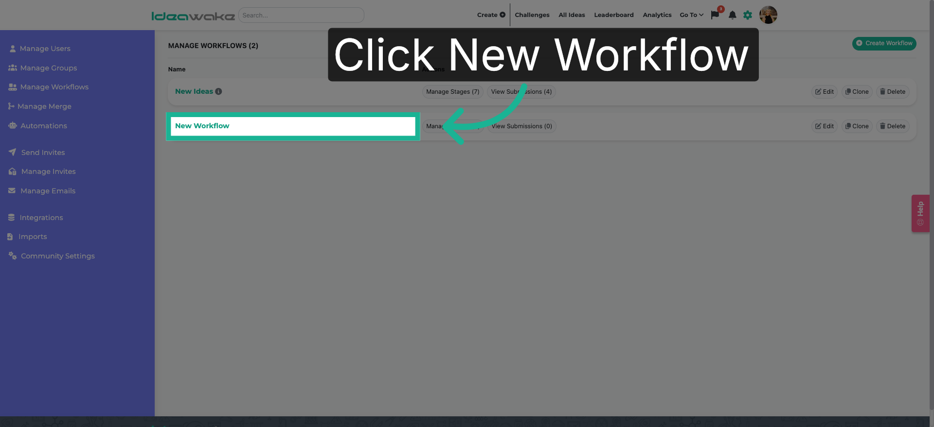 Start New Workflow Creation