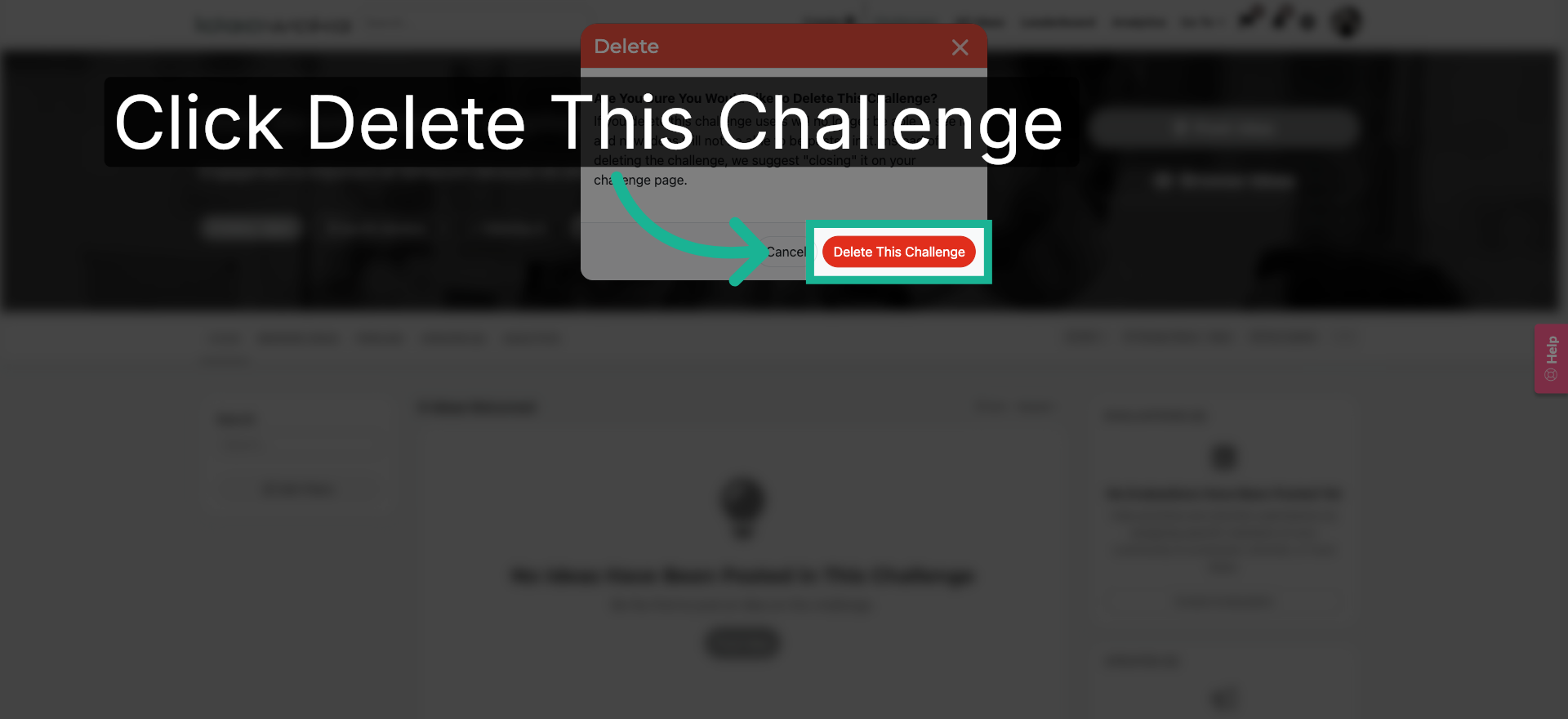 Confirm Challenge Deletion