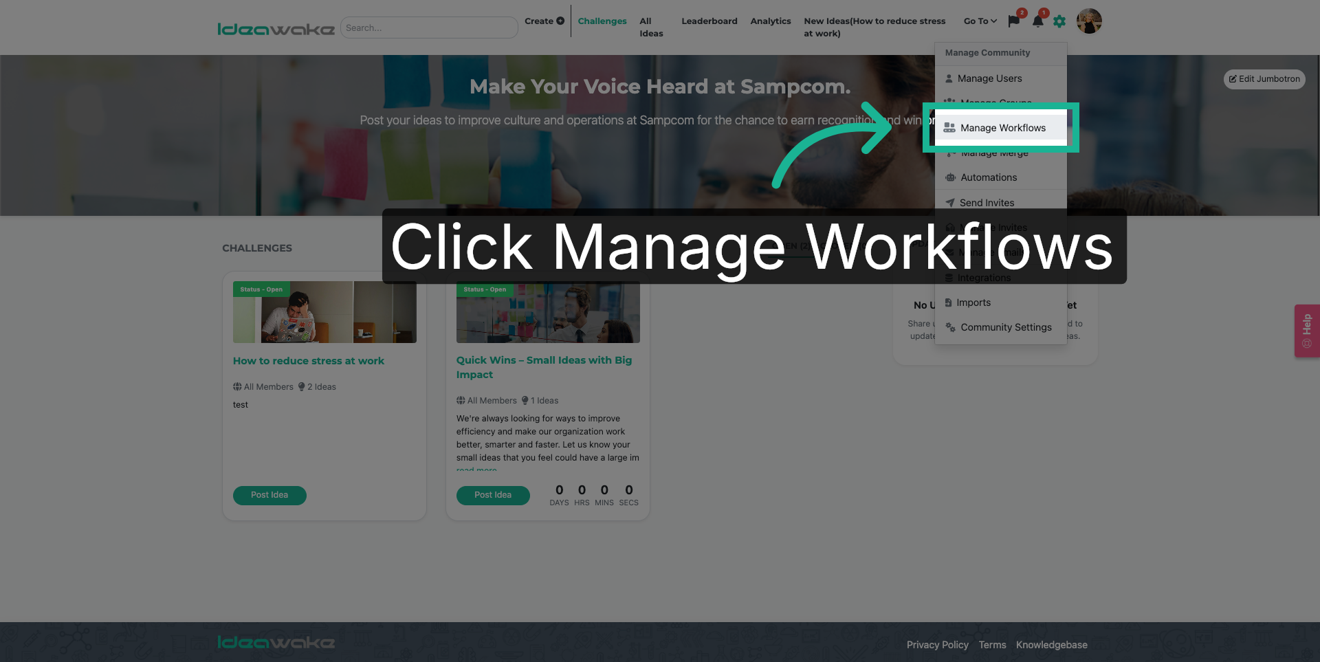 Open Manage Workflows