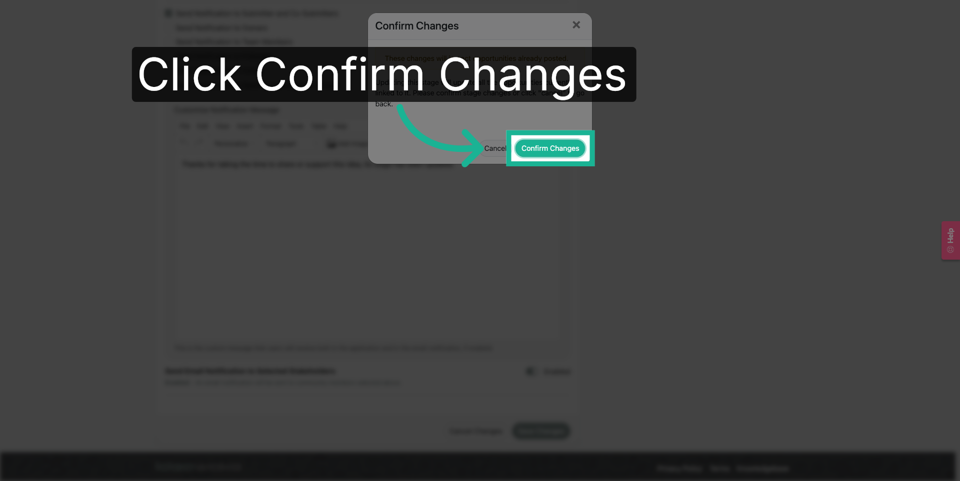 Confirm Workflow Updates