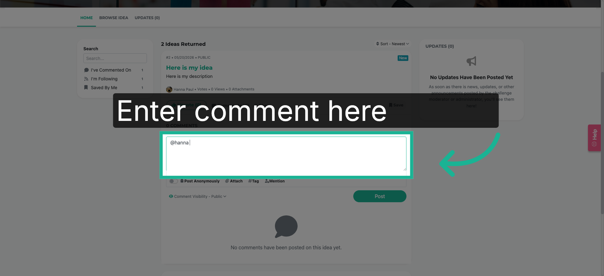 Enter Comment
