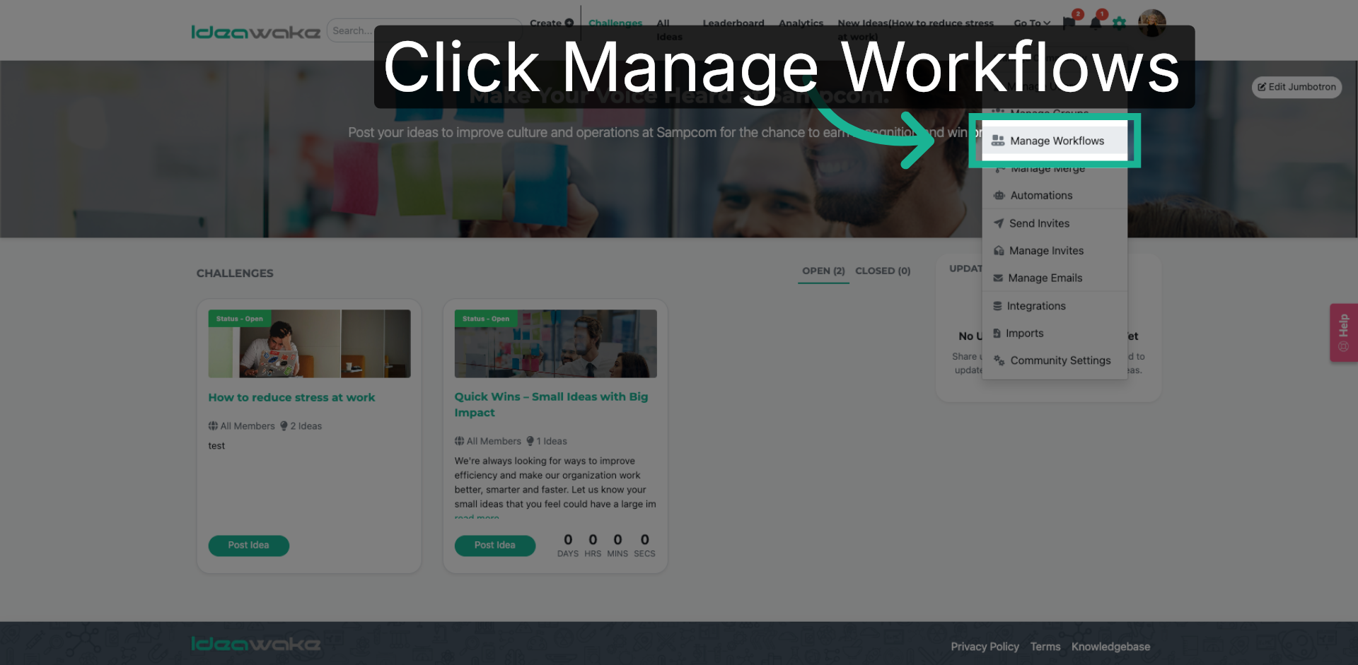 Open Manage Workflows