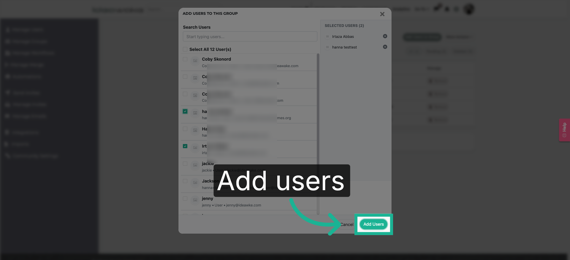 Add New Users