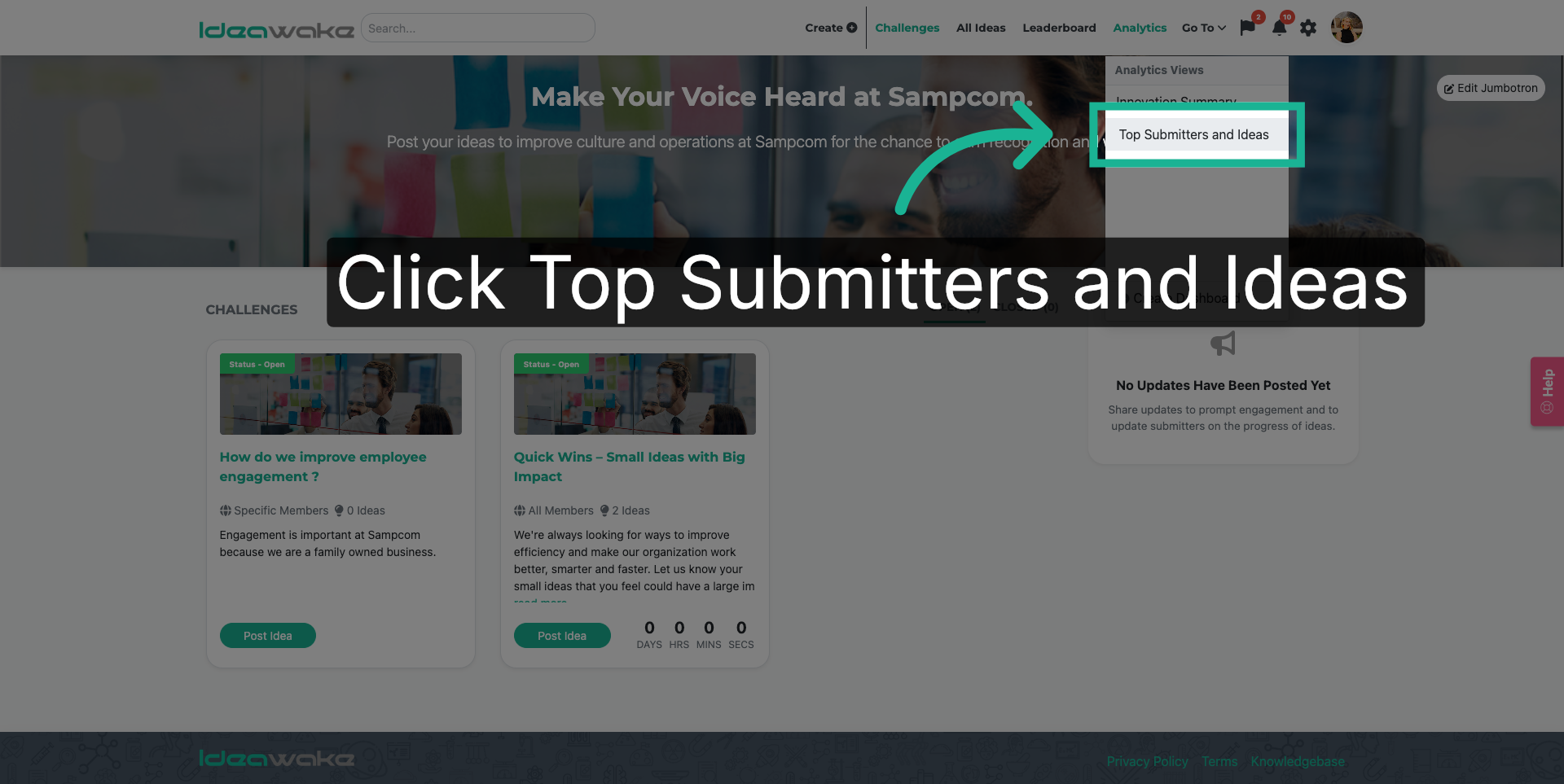 Open Top Submitters Report