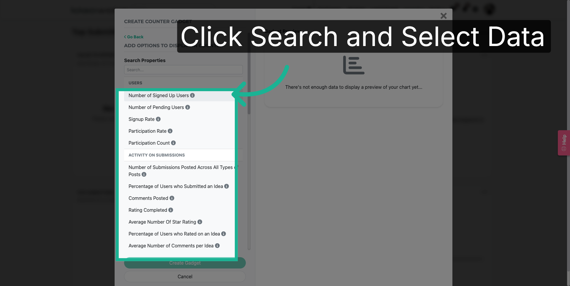 Open Data Selection