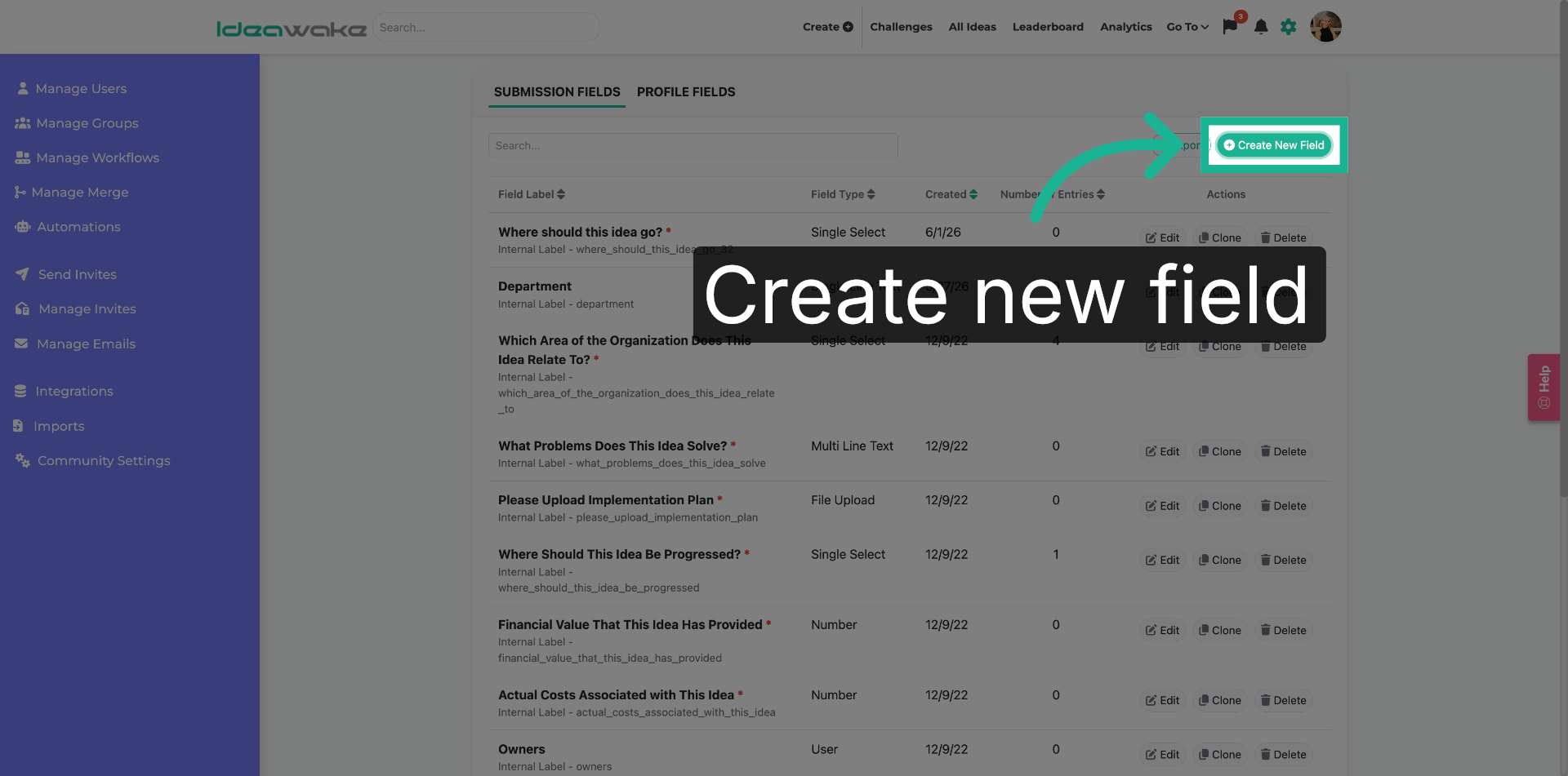 Create Another New Field