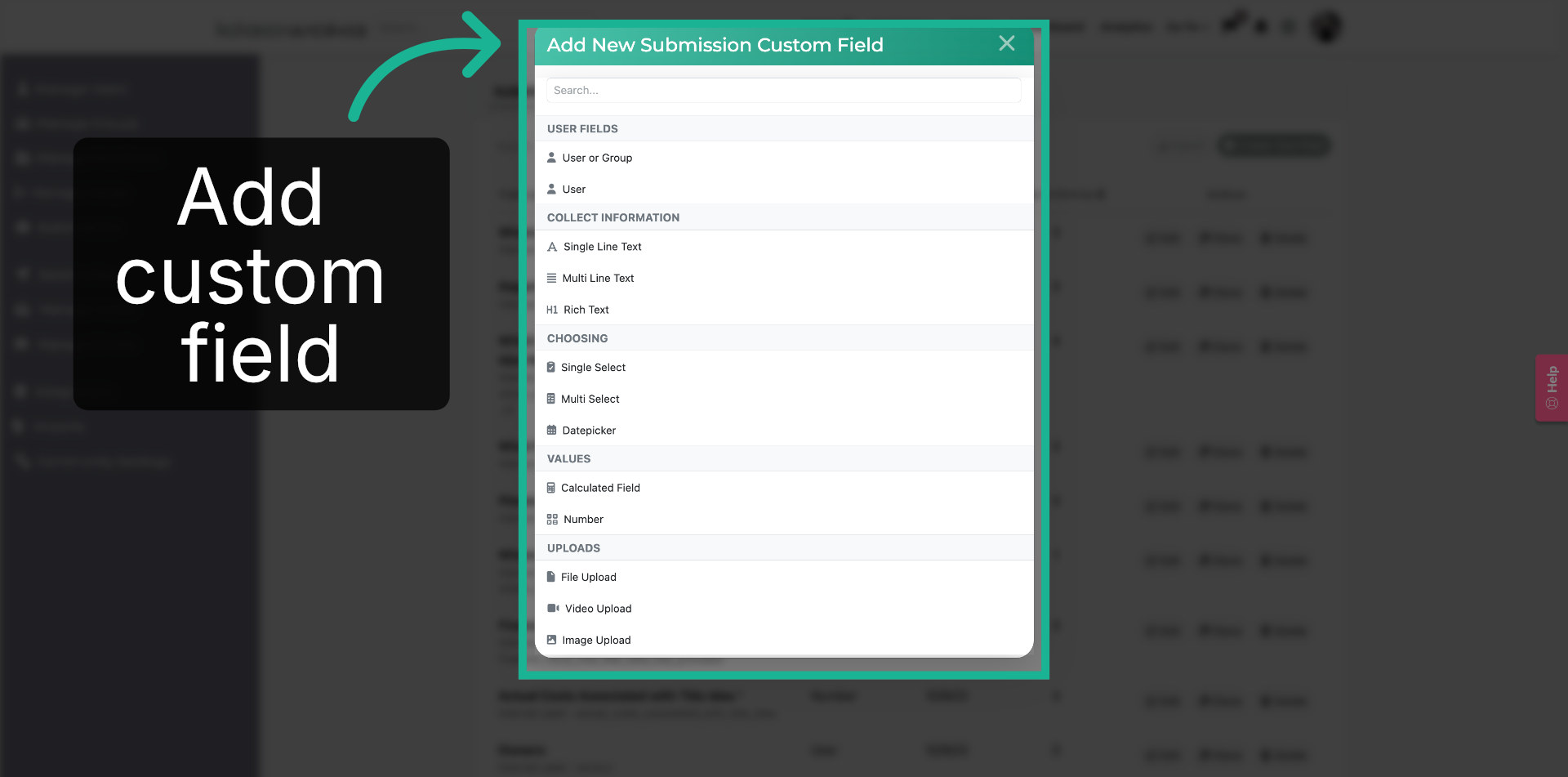 Add A Submission Field