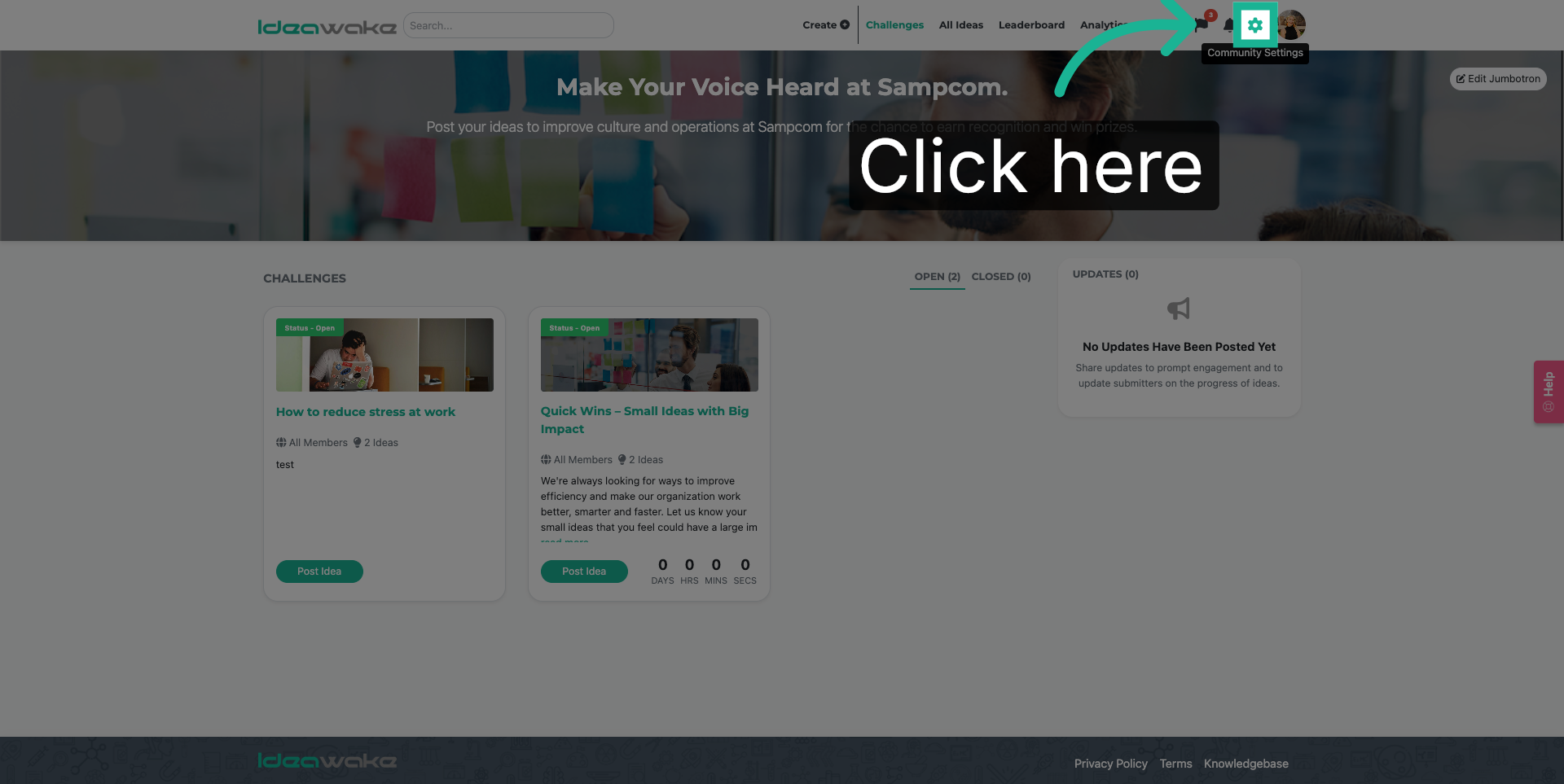 Open Navigation Options