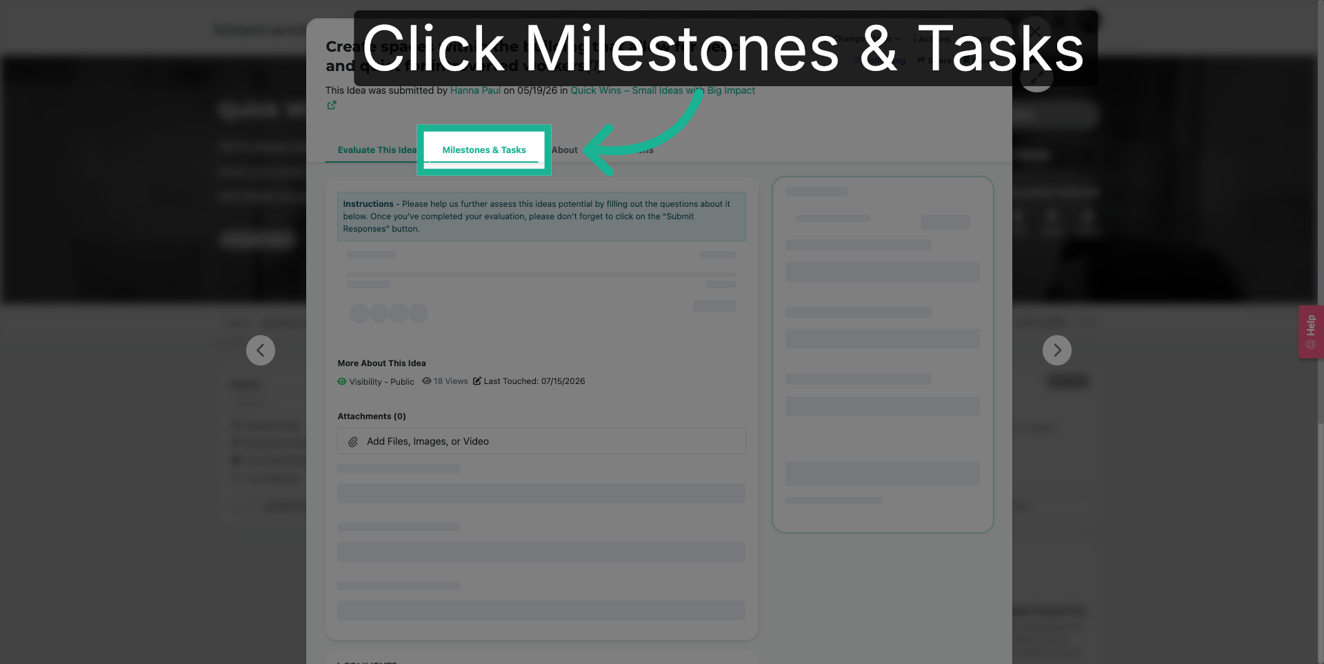 Access Milestones And Tasks