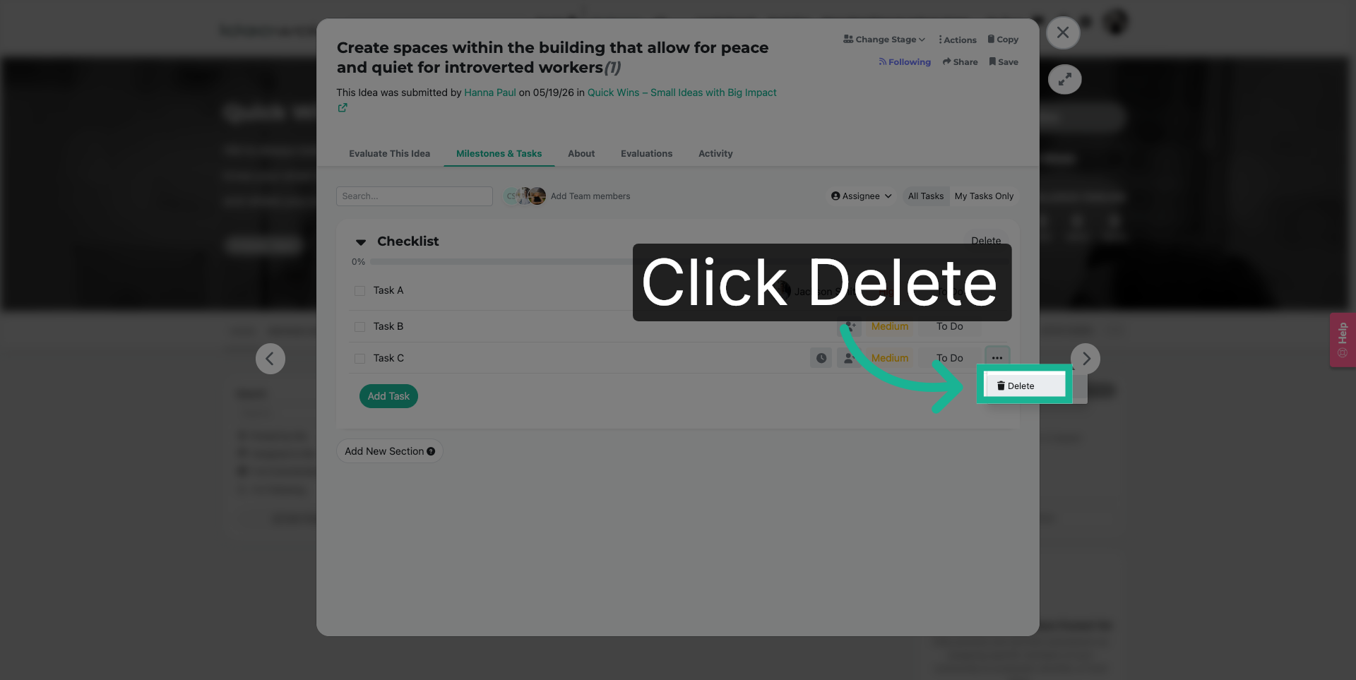 Delete Selected Item