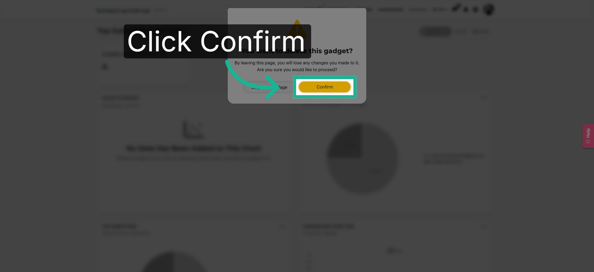 Confirm Gadget Removal