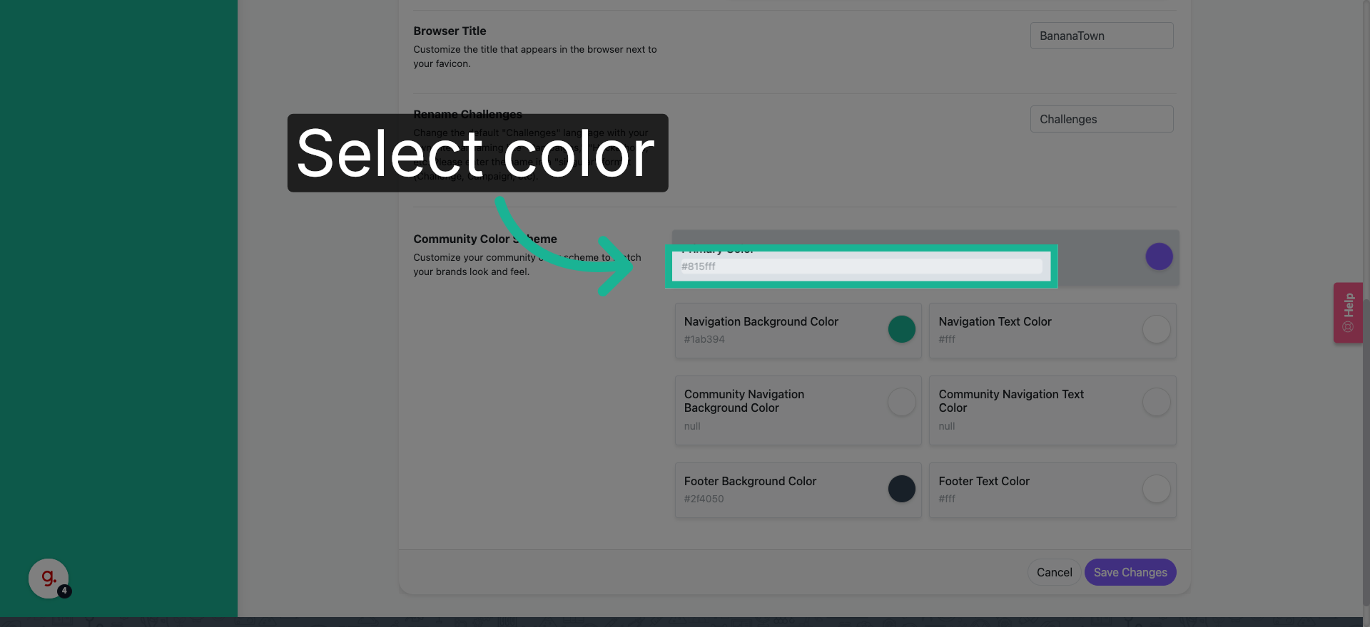 Select Color Scheme