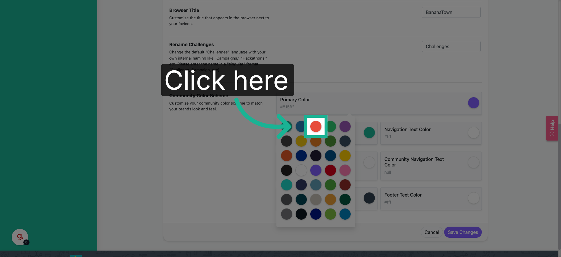 Open Color Picker