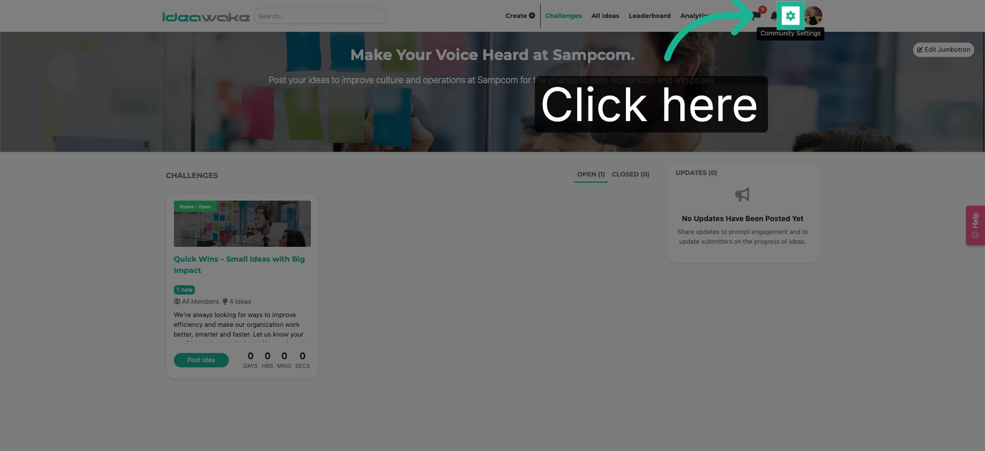 Access Community Settings