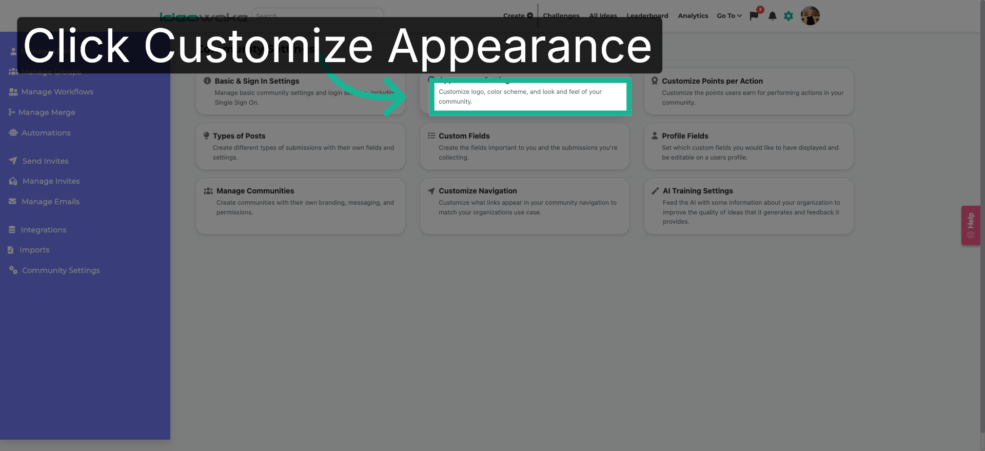 Customize Community Appearance