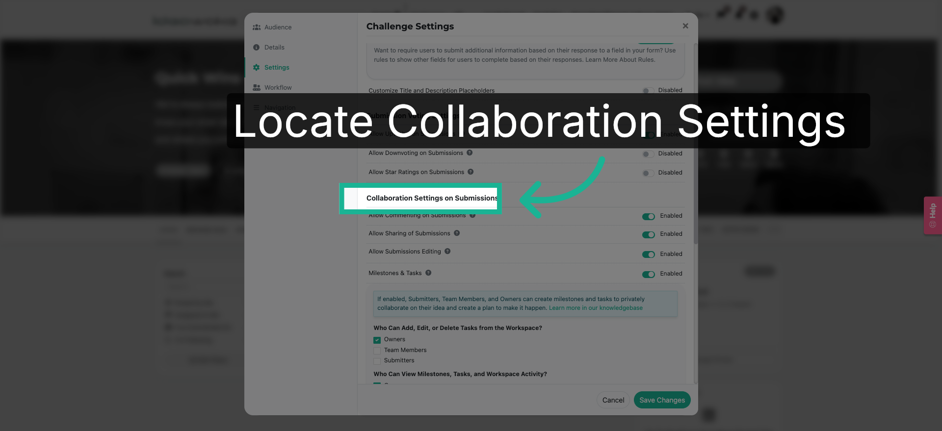 Access Collaboration Settings