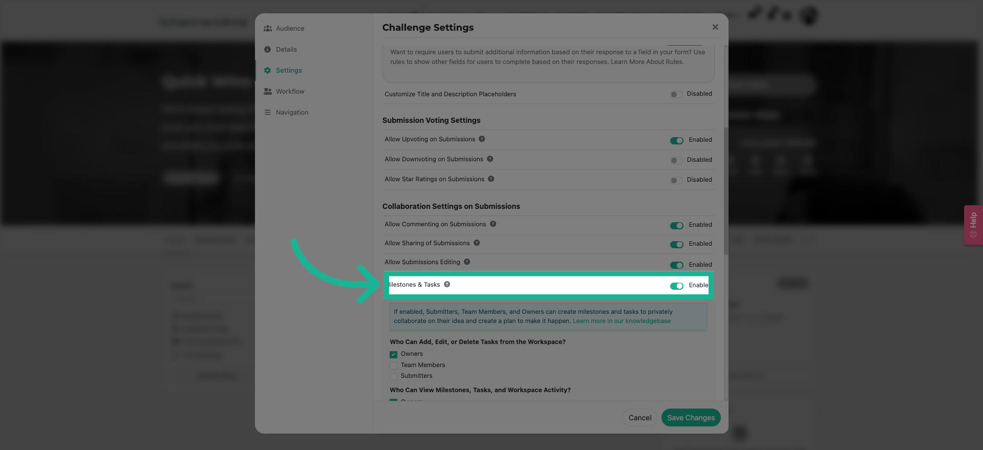 Enable Commenting on Submissions