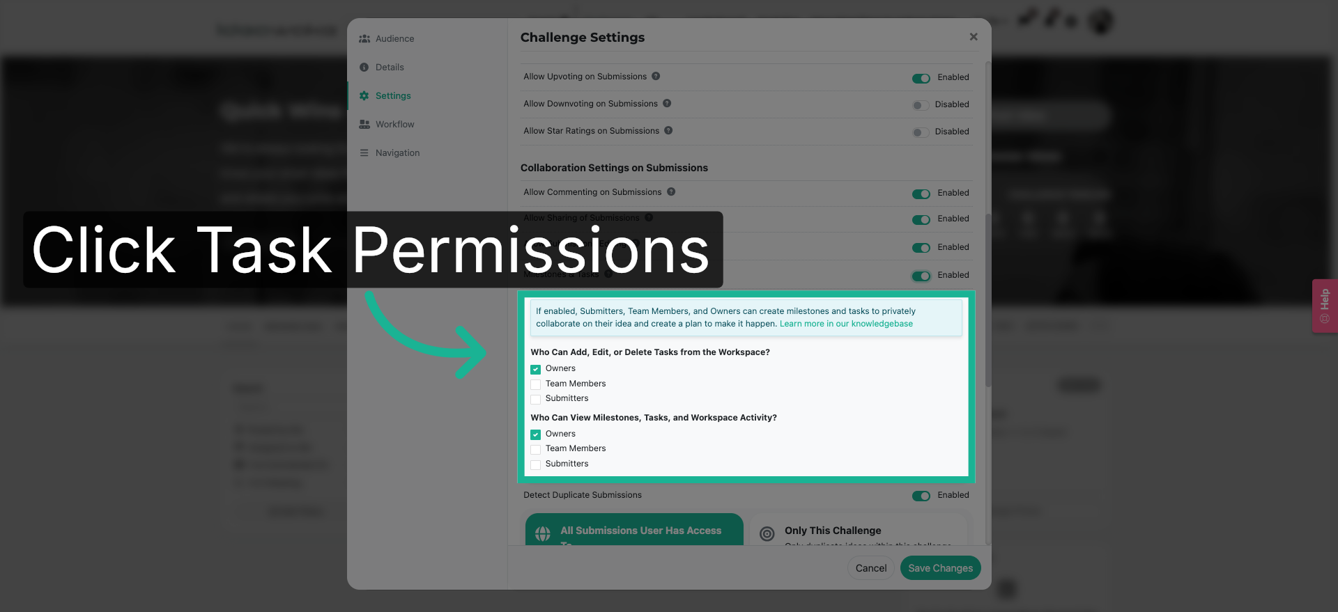 Manage Task Permissions