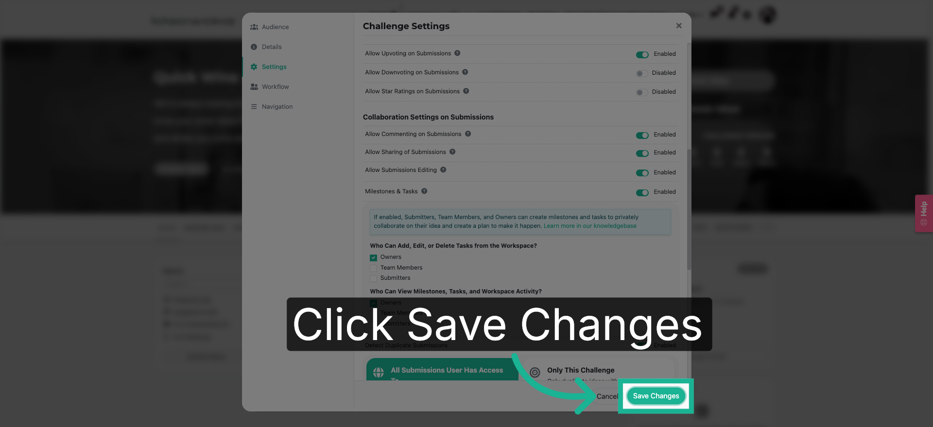 Save Configuration Changes