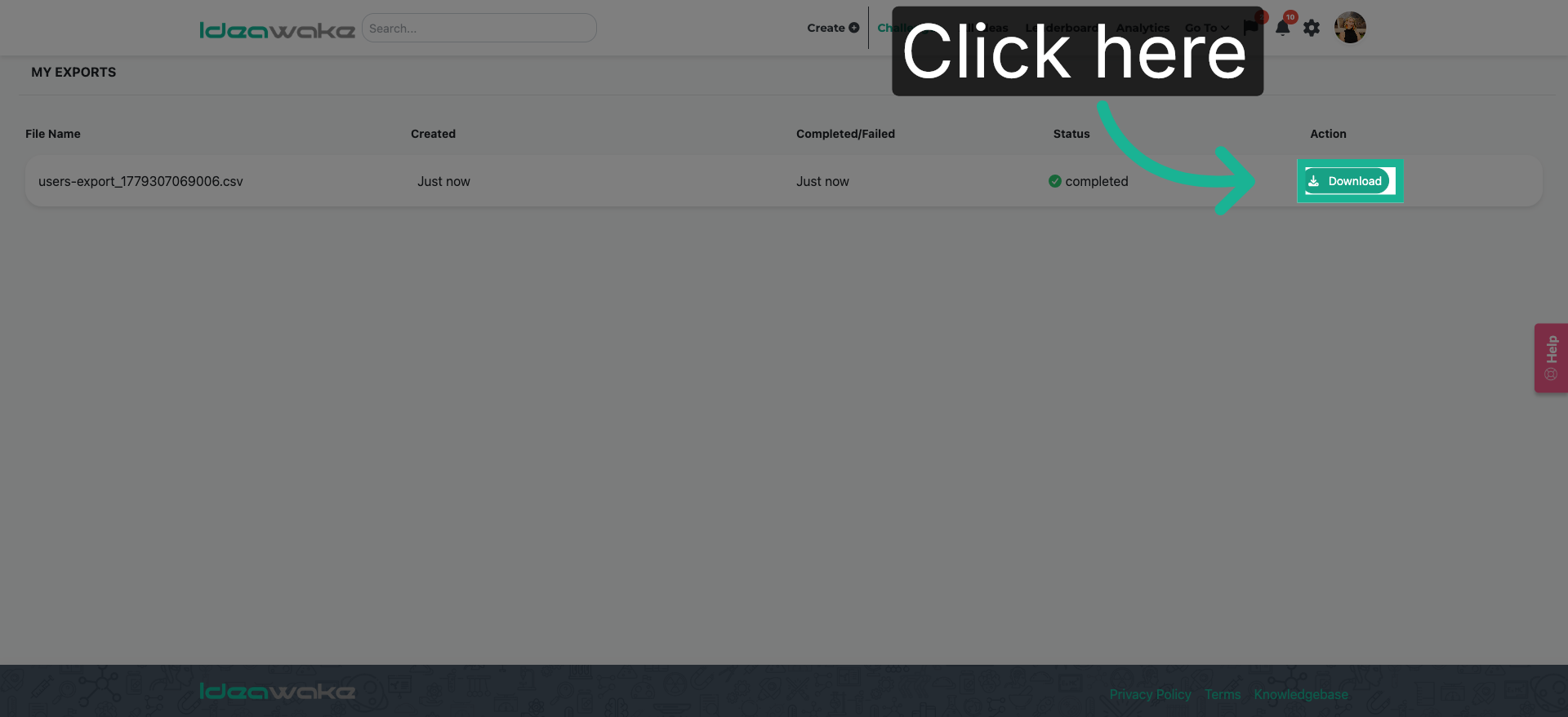 Complete Export Download