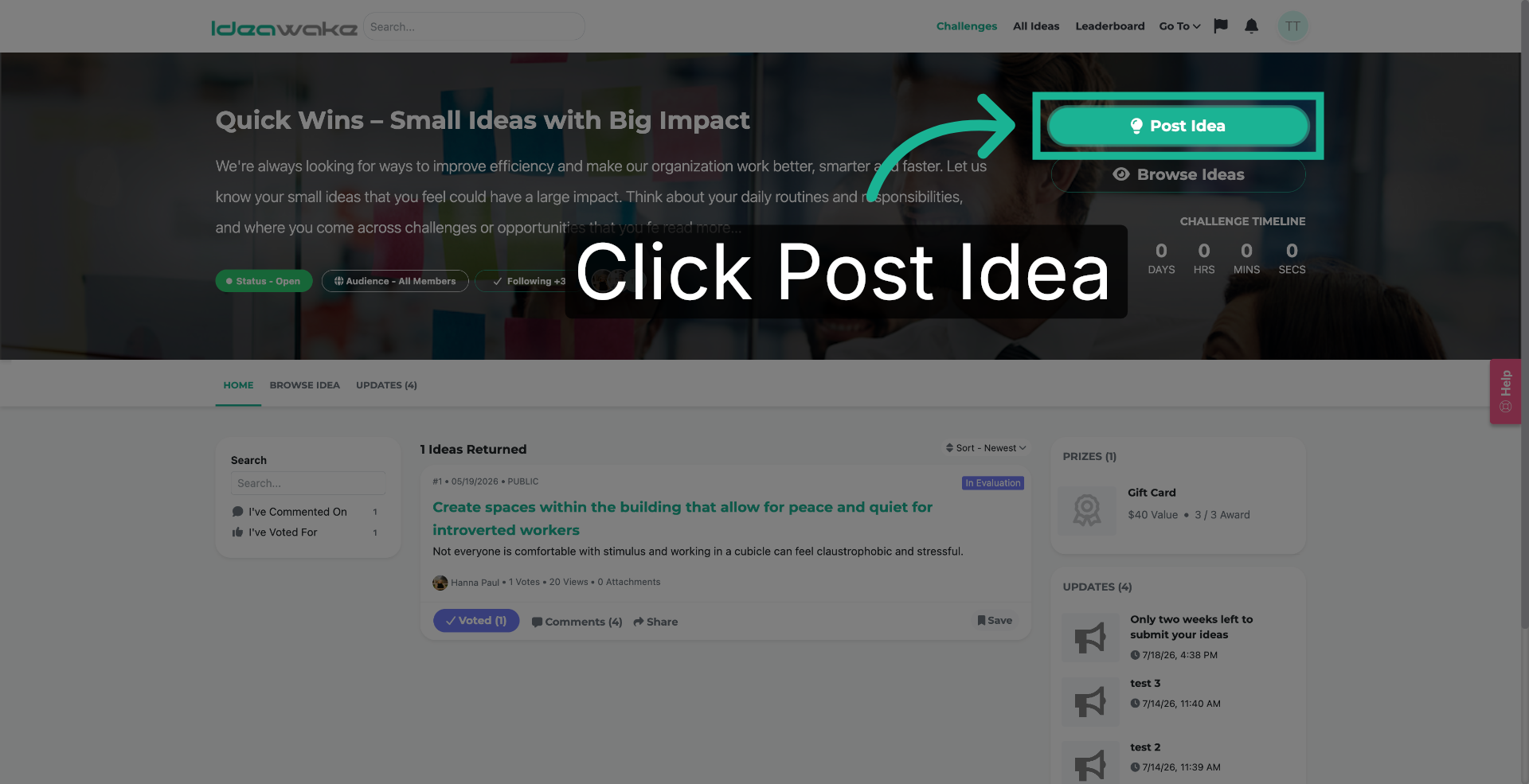 Click Post Idea