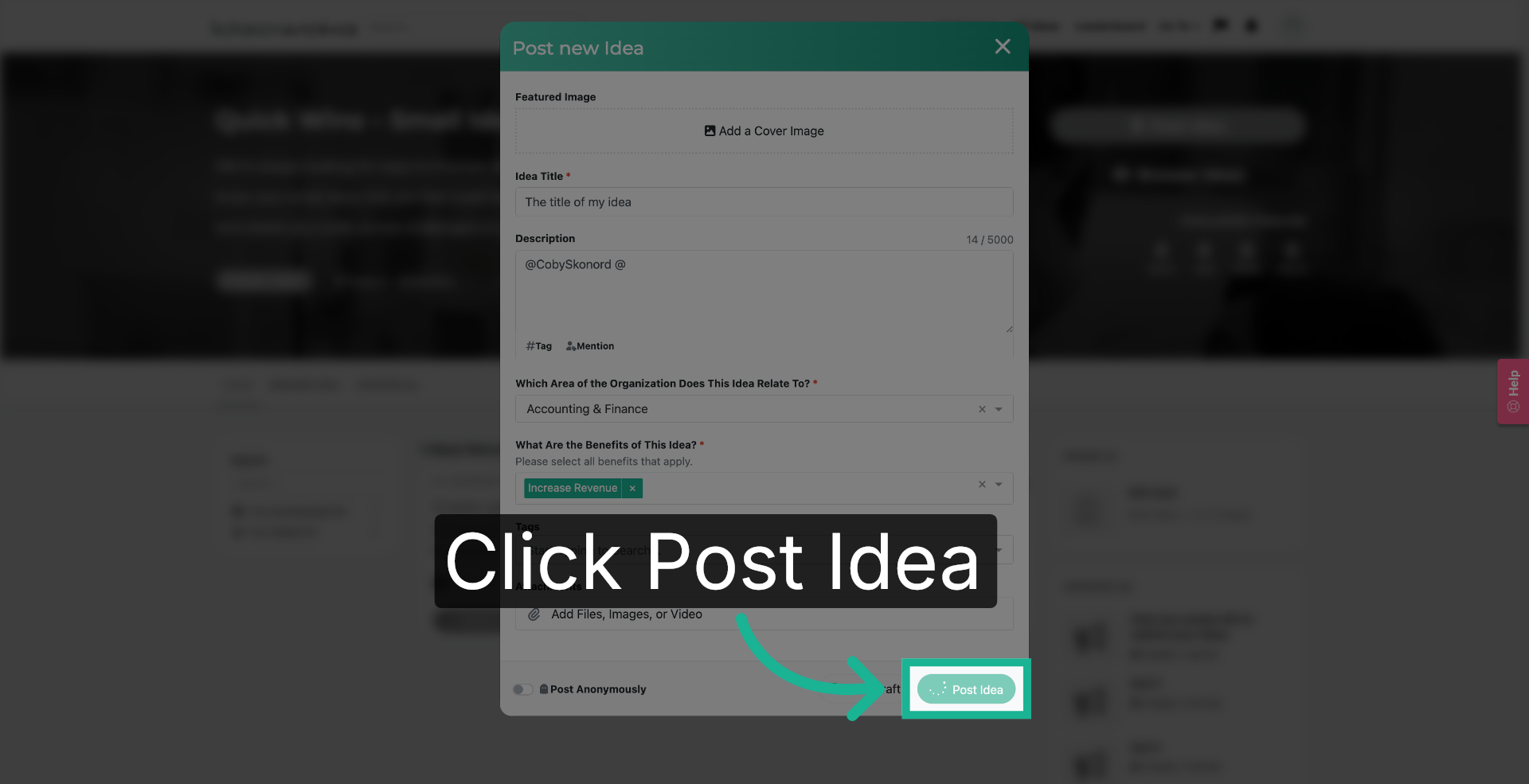 Submit Your Idea