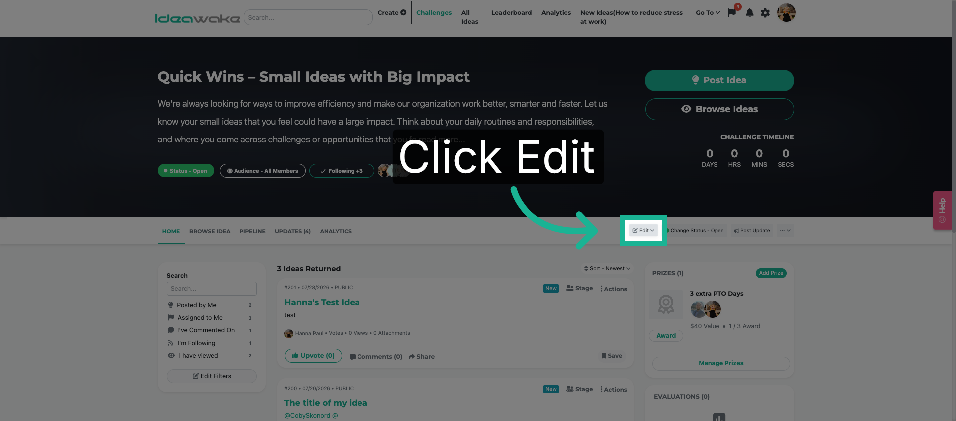 Access Edit Mode