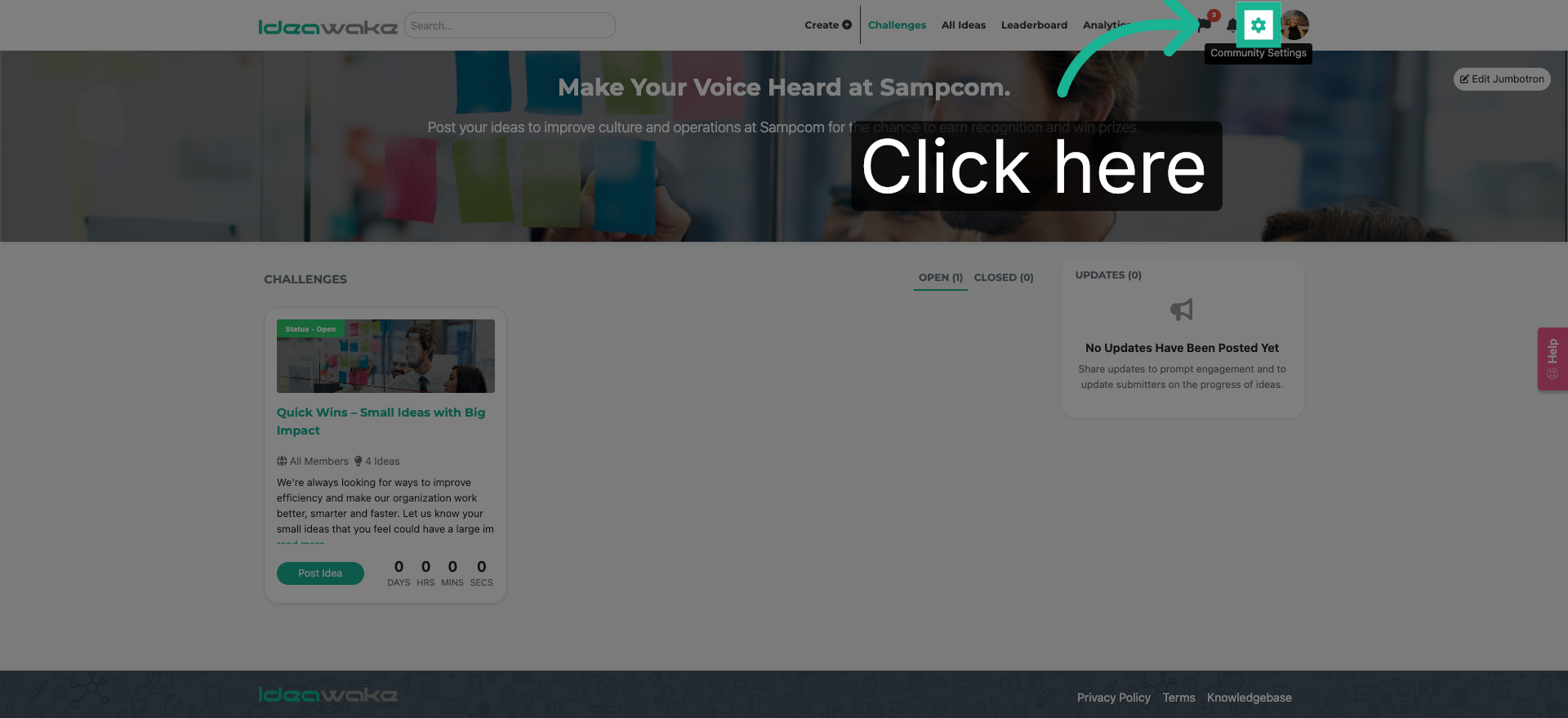 Open User Invitation Panel