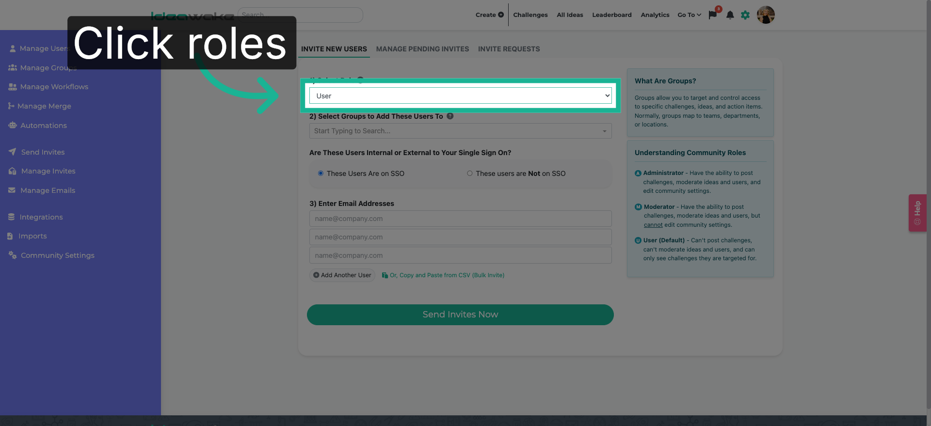 Select User Roles