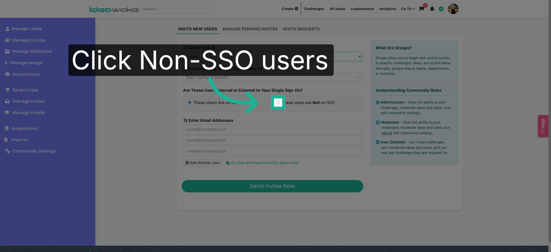 Identify Non-SSO Users