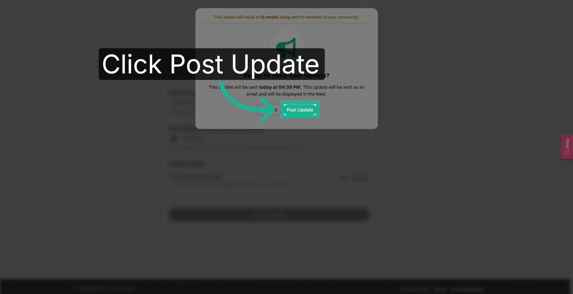 Finalize Posting Update