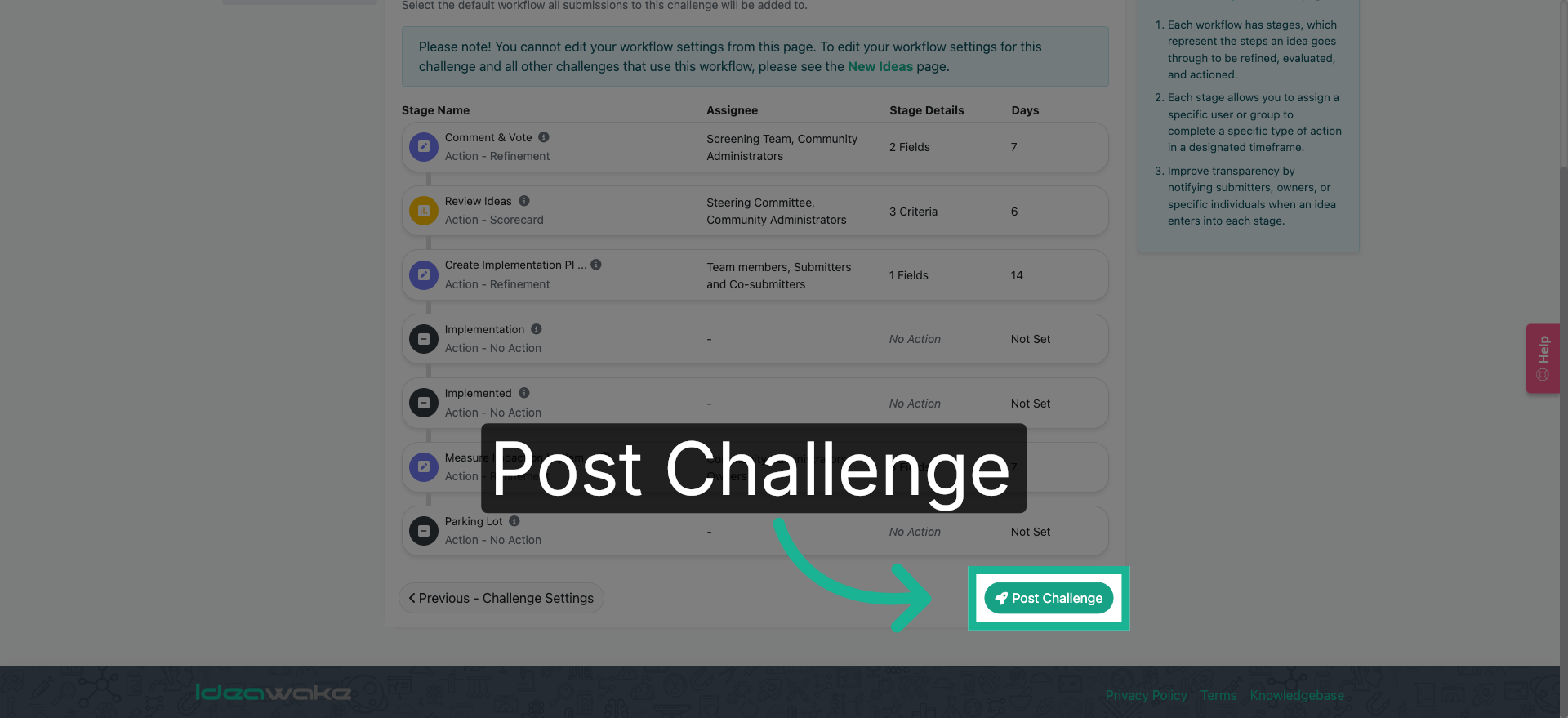 Post Challenge