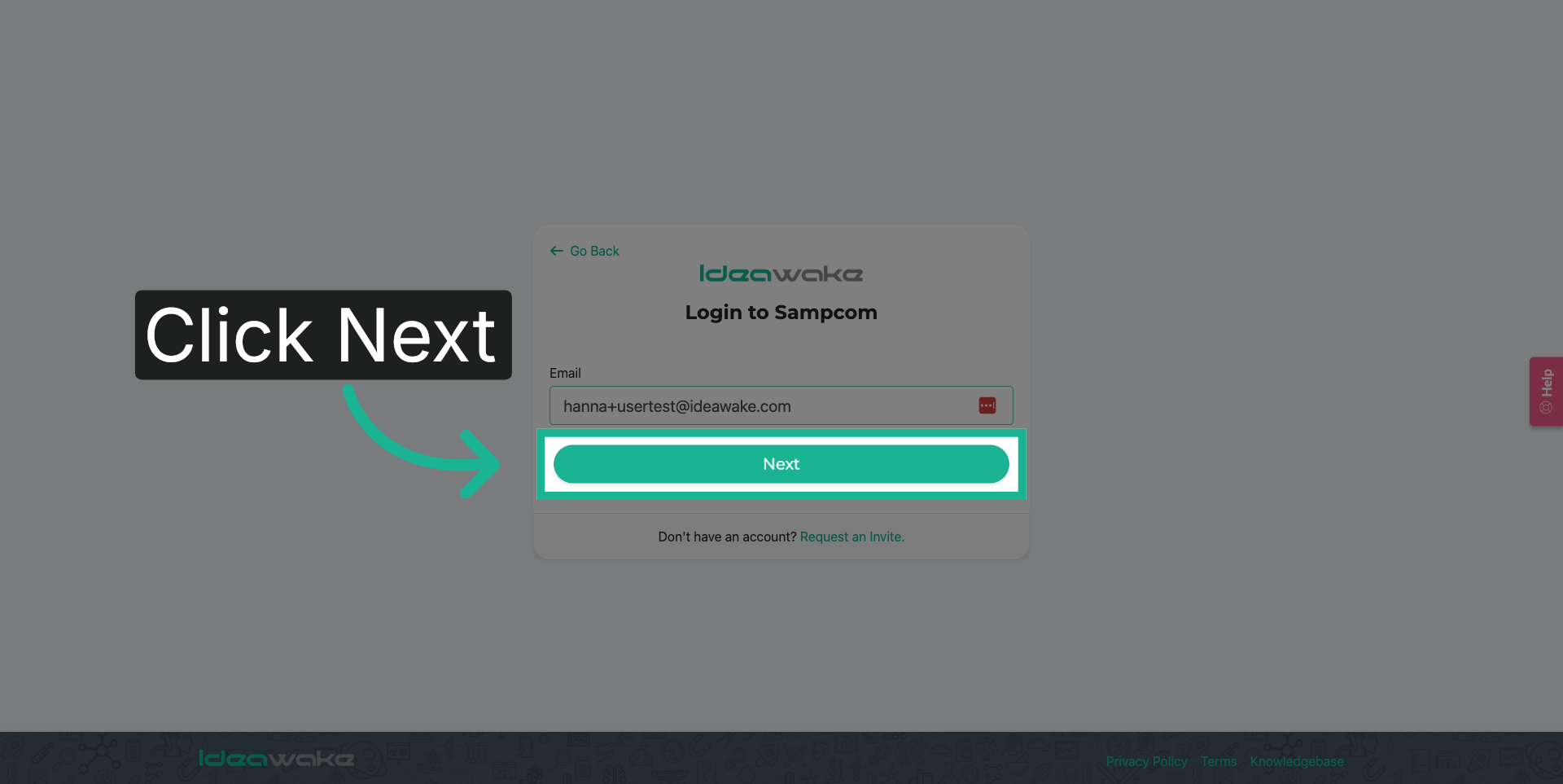 Proceed to Next Step