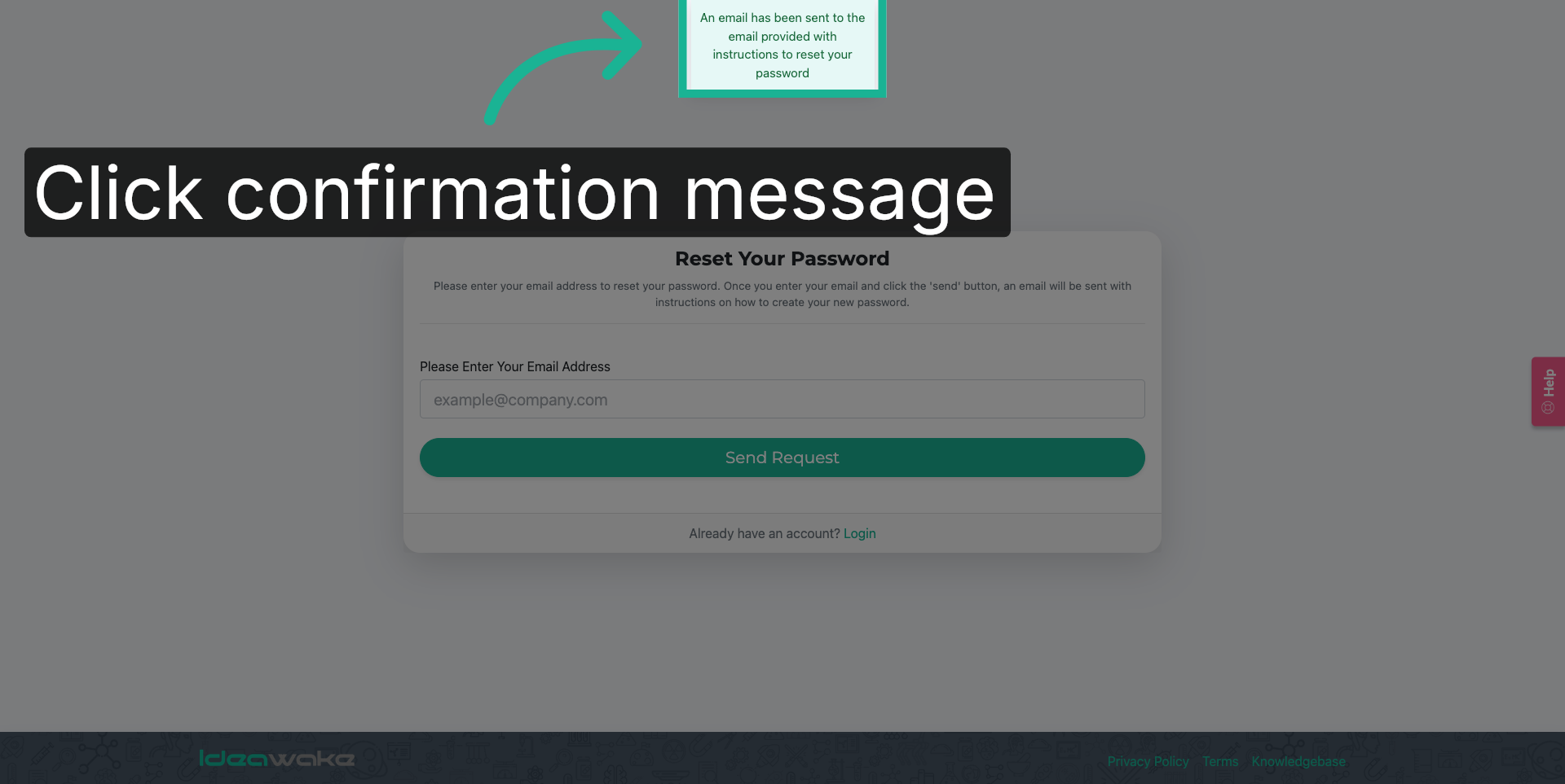 Confirmation Message