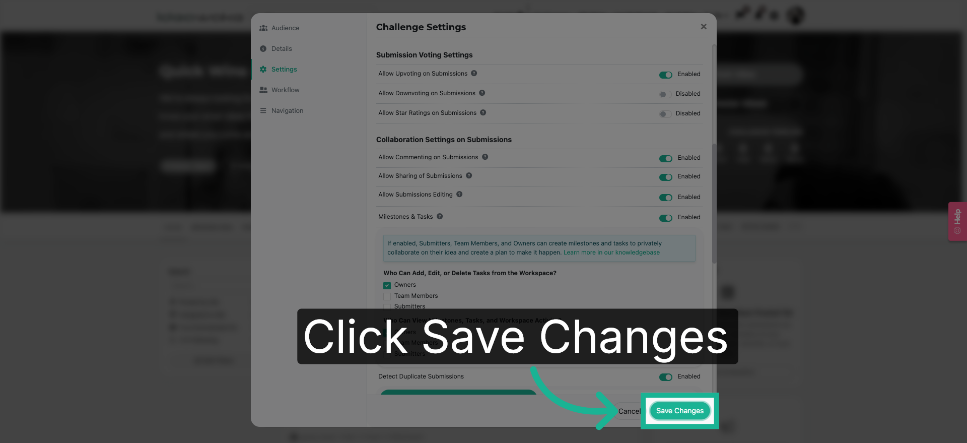 Save Configuration Changes