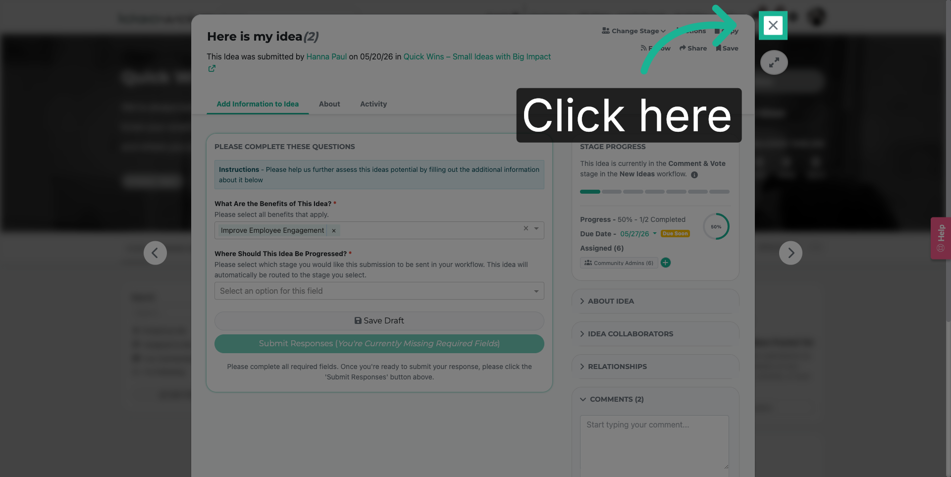 Further Navigation Interaction