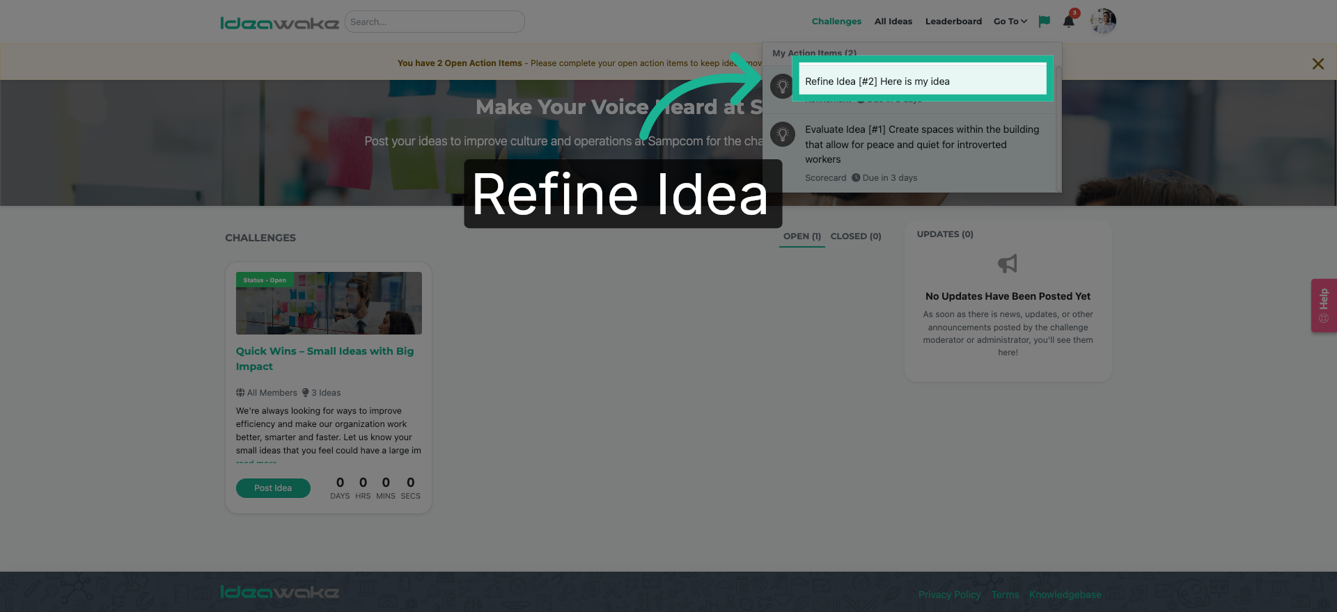 Refine Selected Idea