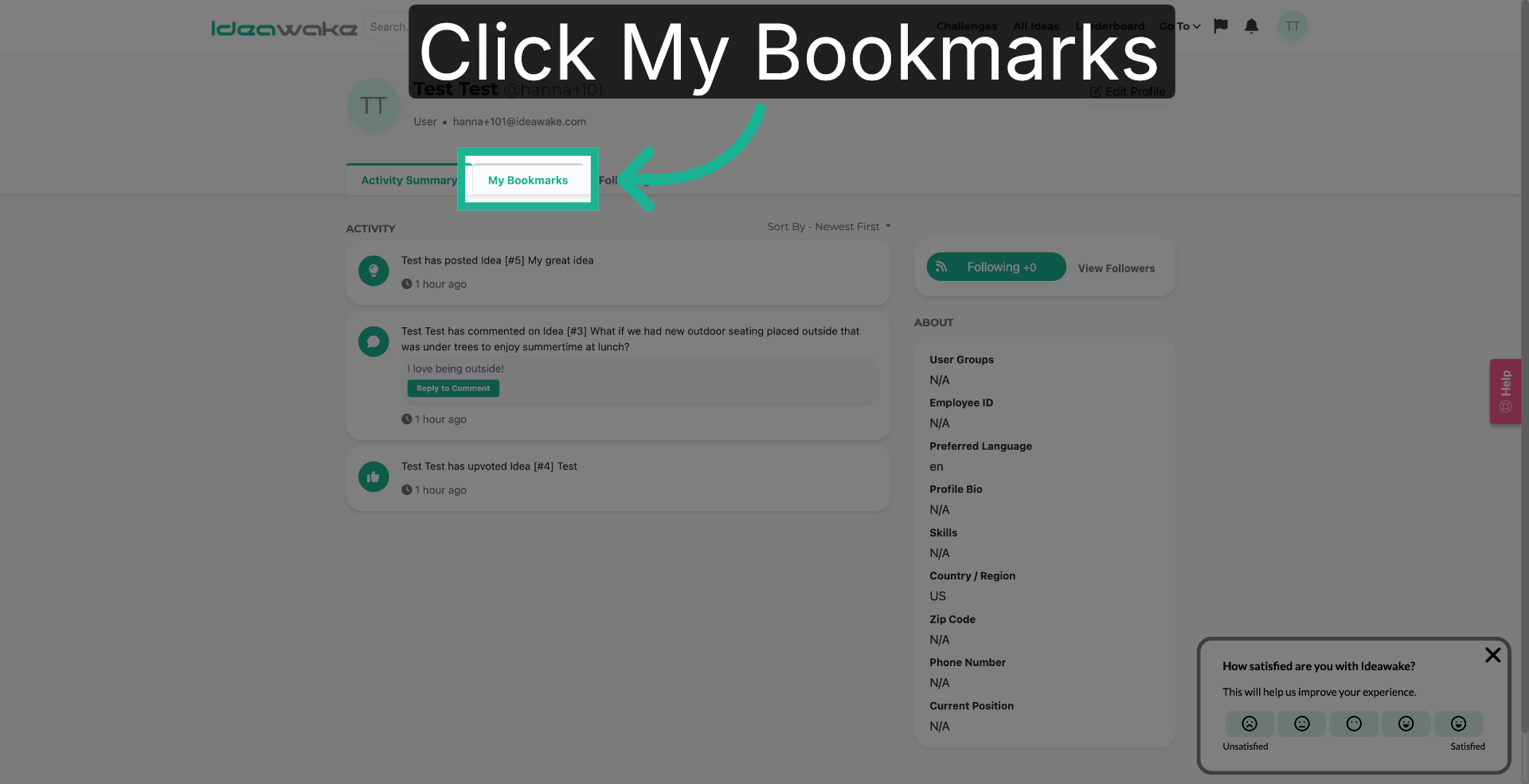 View Your Bookmarks